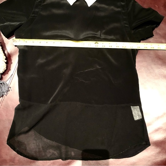 Zara Top - Peter Pan, Contrasting Collar - Picture 7 of 8